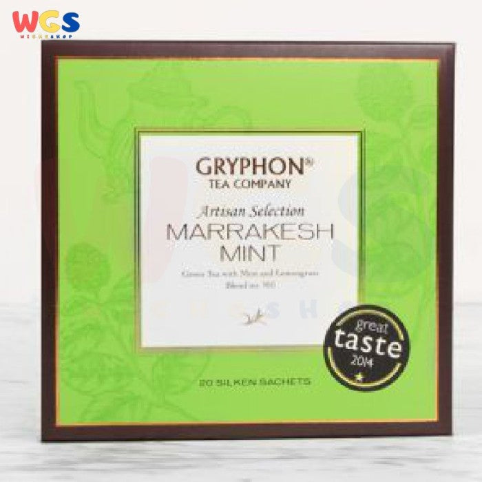 GRYPHON TEA BAG MARRAKESH MINT GREEN TEA WITH MINT & LEMONGRASS / BOX