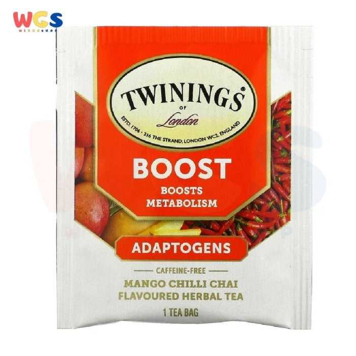 Twinings of London Boost Adaptogens Mango Chai Herbal Tea 18p x1.5g