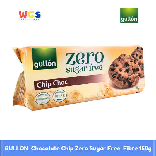 GULLON  Chocolate Chip Cookies Zero Sugar Free  Fibre 150g