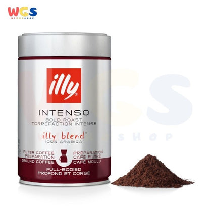 Illy Intenso Bold Roast Torrefaction Arabica Filter Ground Coffee 250g