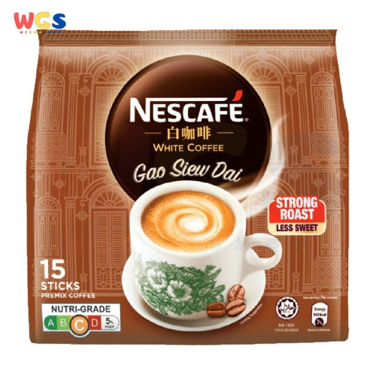 Nescafe White Coffee Gao Siew Dai Strong Roast Less Sweet 15 Sticks