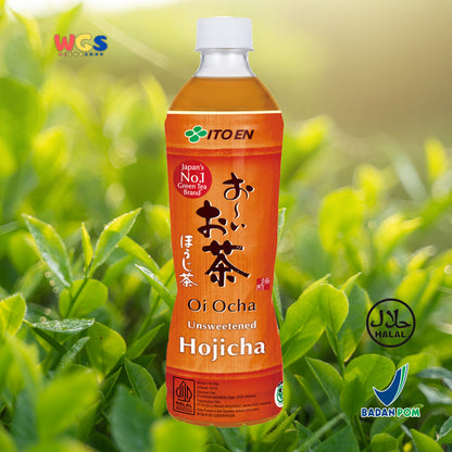 Ito En - ItoEn Unsweetened Hojicha Roasted Green Tea 500ml/Dus - Gojek