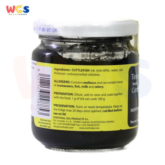 Nortindal Tinta de Sepia Cuttlefish Ink 180g – Tinta Cumi Steril untuk Masakan