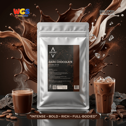 ARNAV Dark Chocolate Powder Drink 1kg - Bubuk Cokelat Hitam untuk Hot Chocolate Mocha Latte Frappe Dessert Halal
