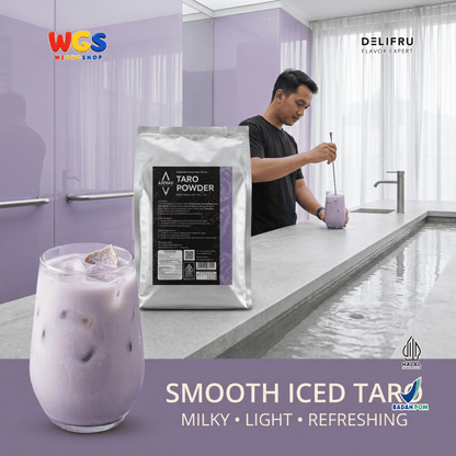 ARNAV Taro Powder 1kg - Bubuk Minuman Taro Talas untuk Taro Milk Latte Milkshake Frappe Boba Minuman Cafe Halal
