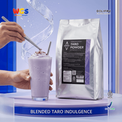 ARNAV Taro Powder 1kg - Bubuk Minuman Taro Talas untuk Taro Milk Latte Milkshake Frappe Boba Minuman Cafe Halal