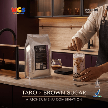 ARNAV Taro Powder 1kg - Bubuk Minuman Taro Talas untuk Taro Milk Latte Milkshake Frappe Boba Minuman Cafe Halal