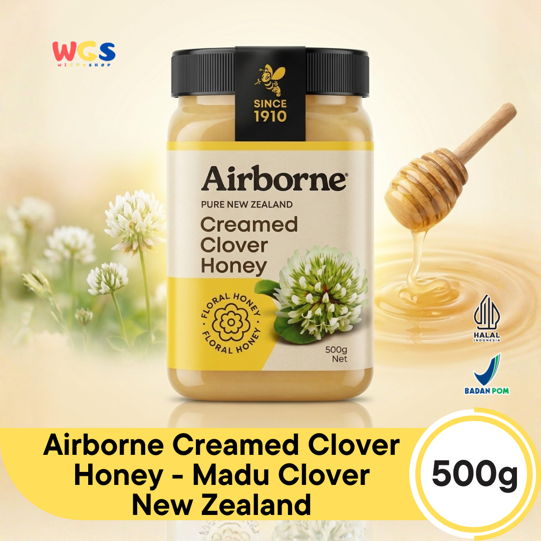 Airborne Creamed Clover Honey 500g - Madu Clover New Zealand