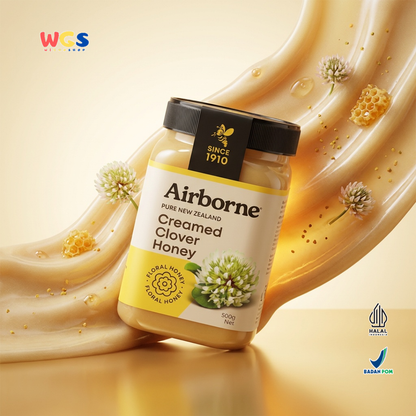 Airborne Creamed Clover Honey 500g - Madu Clover New Zealand
