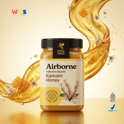 Airborne Kamahi Honey 500g - Madu New Zealand Premium Halal