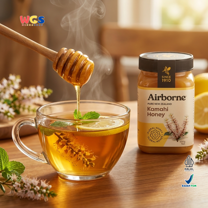 Airborne Kamahi Honey 500g - Madu New Zealand Premium Halal