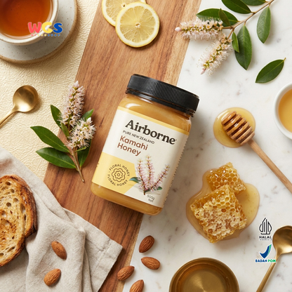 Airborne Kamahi Honey 500g - Madu New Zealand Premium Halal