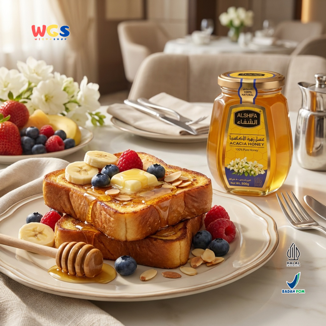 Alshifa Acacia Honey 500g - Madu Murni 100% Pure Honey Arab Saudi