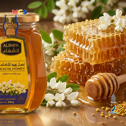 Alshifa Acacia Honey 500g - Madu Murni 100% Pure Honey Arab Saudi