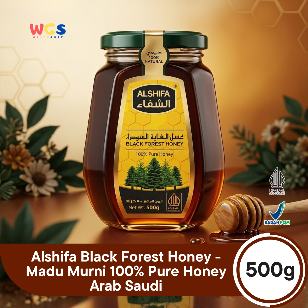 Alshifa Natural Pure Premium Black Forest Honey Strong &amp; Rich 500g