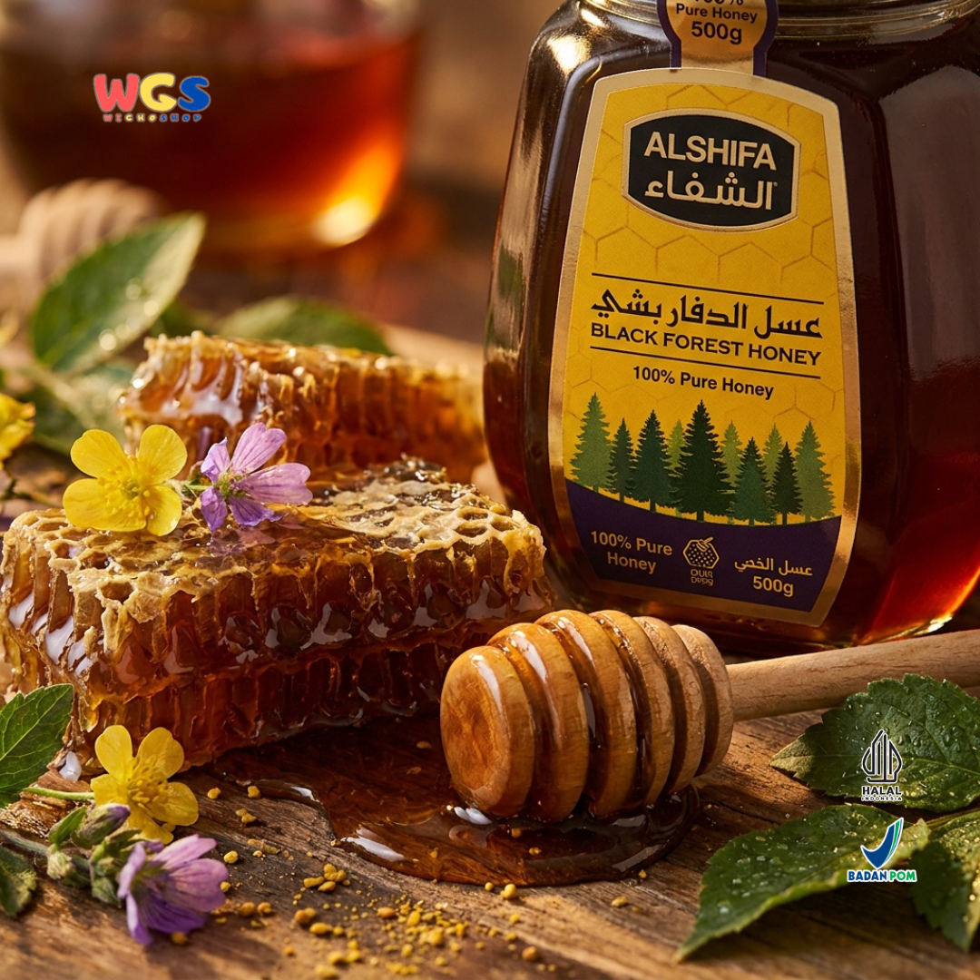 Alshifa Natural Pure Premium Black Forest Honey Strong &amp; Rich 500g