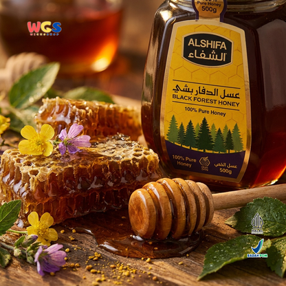Alshifa Natural Pure Premium Black Forest Honey Strong &amp; Rich 500g