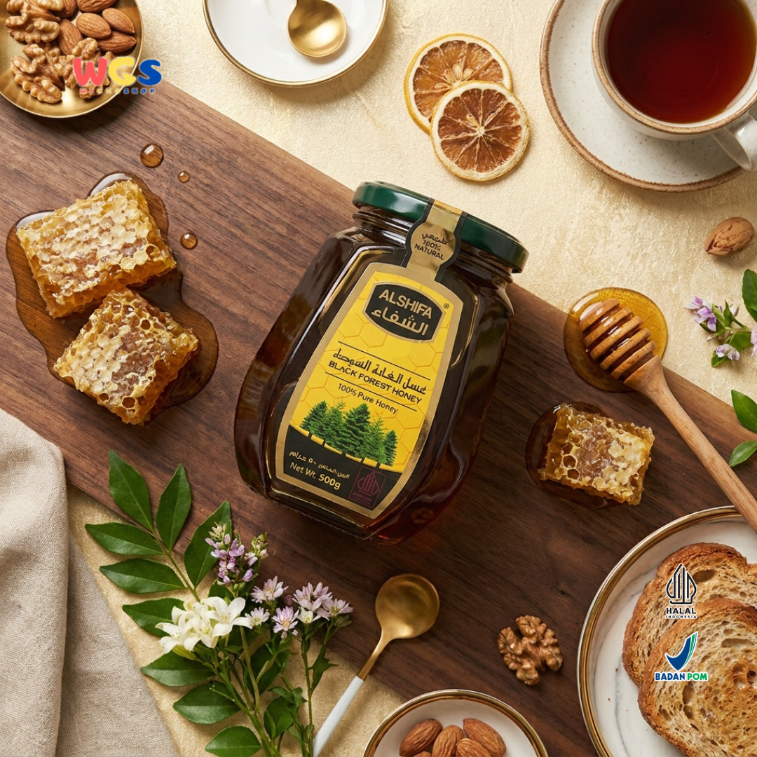 Alshifa Natural Pure Premium Black Forest Honey Strong &amp; Rich 500g
