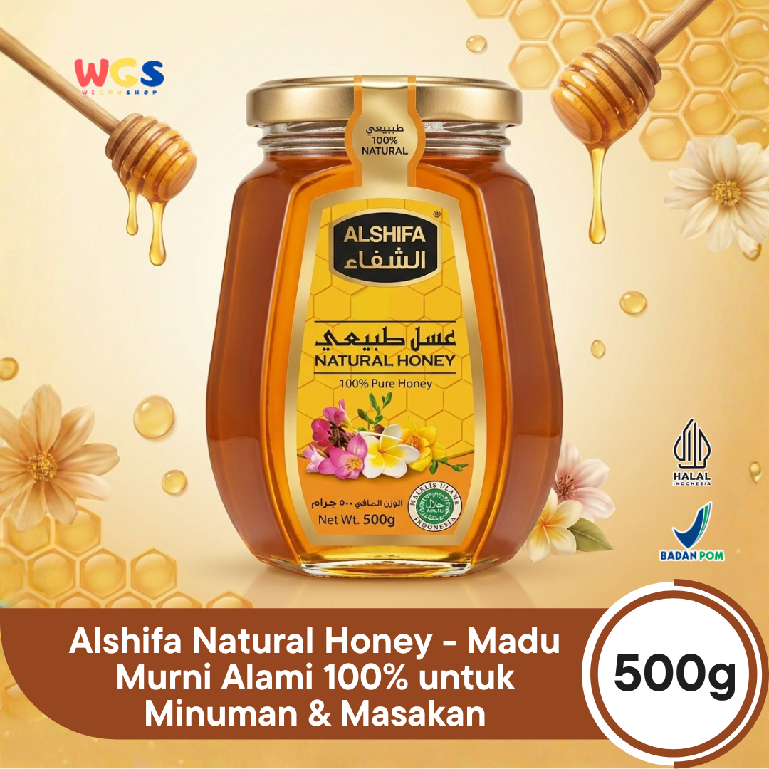 Alshifa Natural Pure Premium Natural Honey Authentic &amp; Distinct 500g