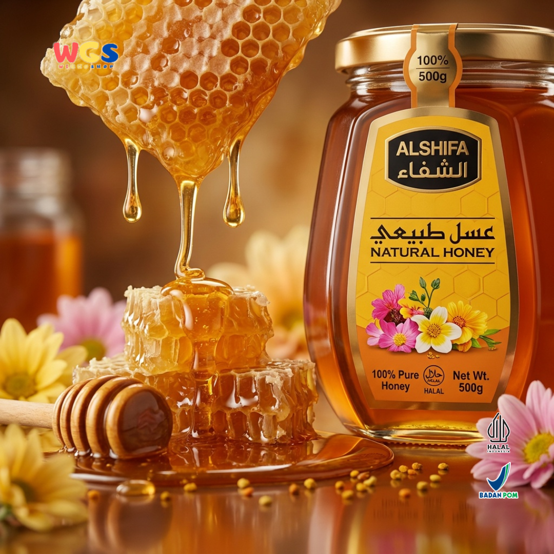 Alshifa Natural Pure Premium Natural Honey Authentic &amp; Distinct 500g