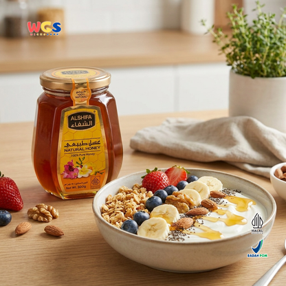 Alshifa Natural Pure Premium Natural Honey Authentic &amp; Distinct 500g