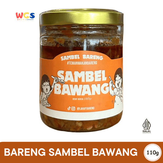 BARENG Sambel Bawang 110gr – Sambal Bawang Pedas Gurih, Praktis Siap Santap, Teman Makan Bareng