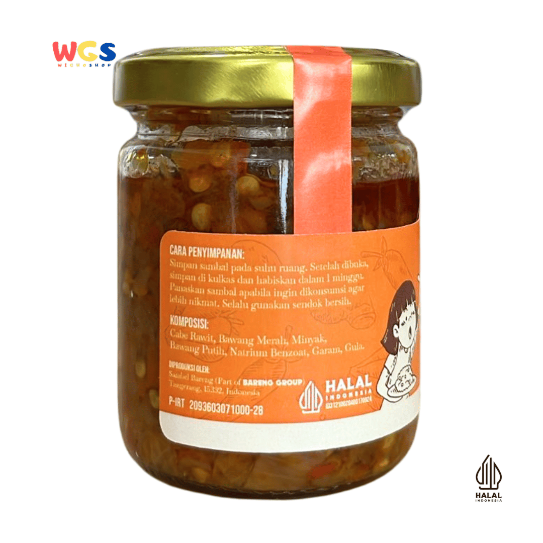 BARENG Sambel Bawang 110gr – Sambal Bawang Pedas Gurih, Praktis Siap Santap, Teman Makan Bareng