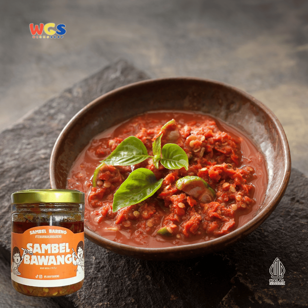BARENG Sambel Bawang 110gr – Sambal Bawang Pedas Gurih, Praktis Siap Santap, Teman Makan Bareng