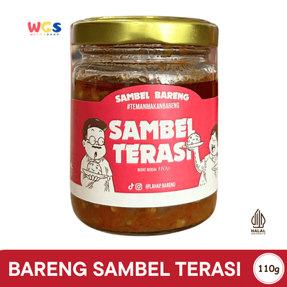 BARENG Sambel Terasi 110gr – Sambal Terasi Autentik, Pedas Nendang, Teman Makan Bareng