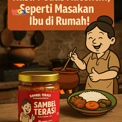 BARENG Sambel Terasi 110gr – Sambal Terasi Autentik, Pedas Nendang, Teman Makan Bareng