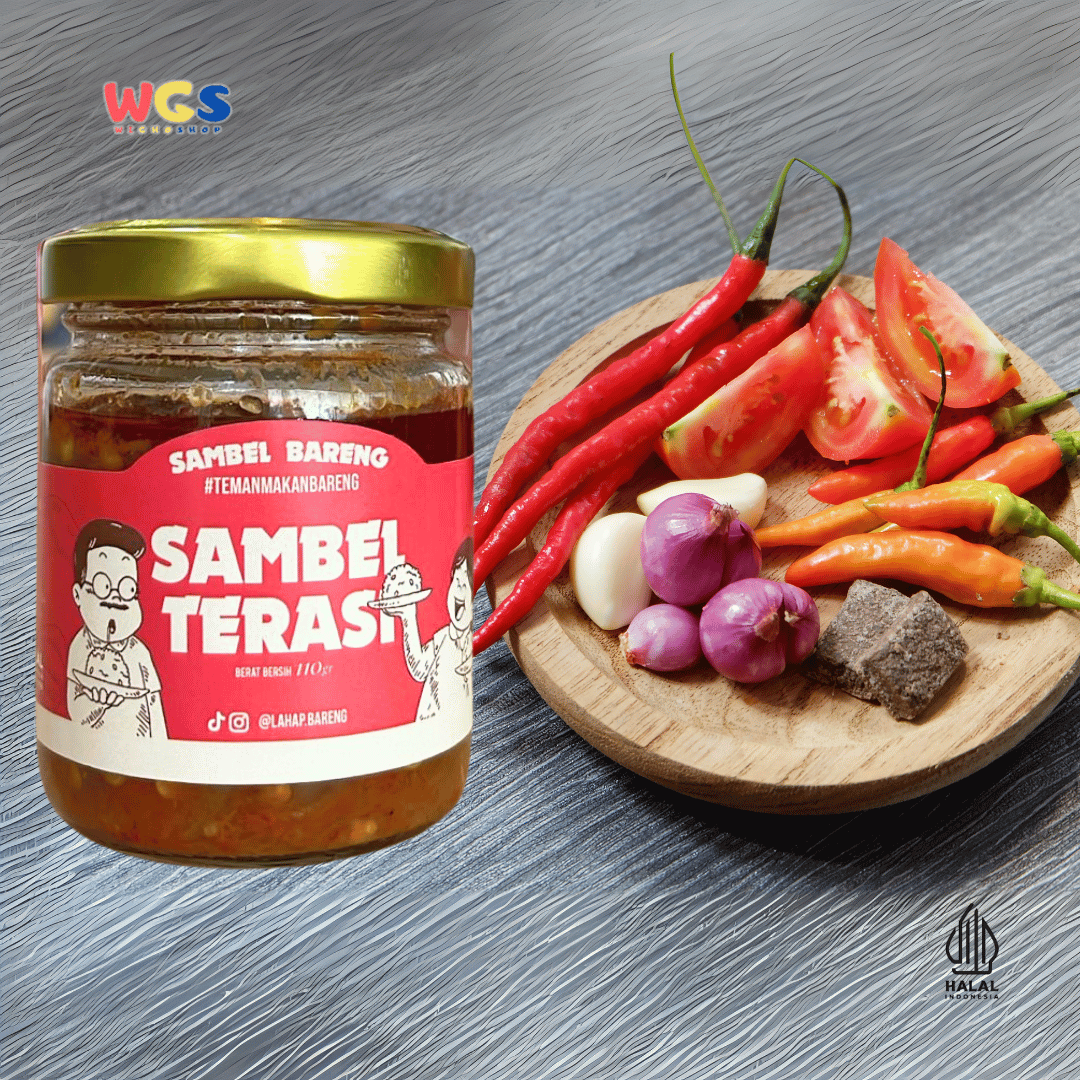 BARENG Sambel Terasi 110gr – Sambal Terasi Autentik, Pedas Nendang, Teman Makan Bareng