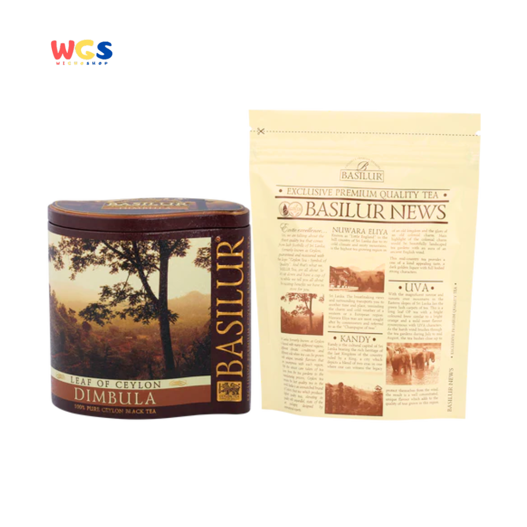 Basilur Leaf of Ceylon Dimbula 100g (Teh Hitam Daun Ceylon Asli Premium dari Sri Lanka)