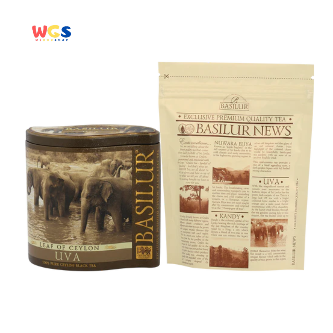 Basilur Leaf of Ceylon UVA 100g (Teh Hitam Ceylon Premium Daun Asli Sri Lanka)