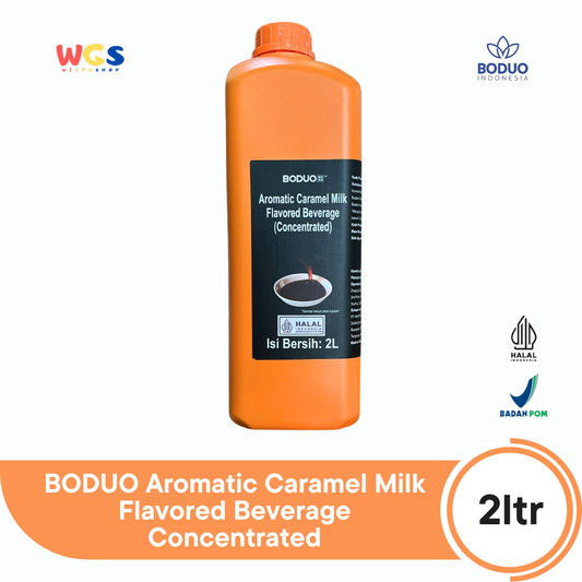 BODUO Aromatic Caramel Milk Flavored Beverage Concentrated 2L | Syrup Karamel Susu