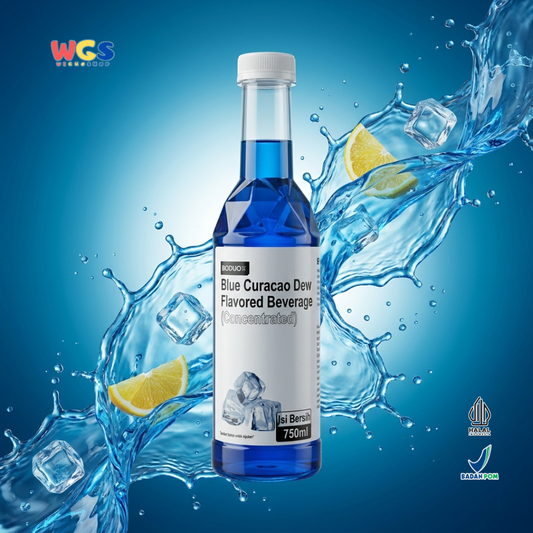 Boduo Blue Curacao Dew Flavored Syrup 750ml – Blue Curacao Flavored Concentrate Syrup