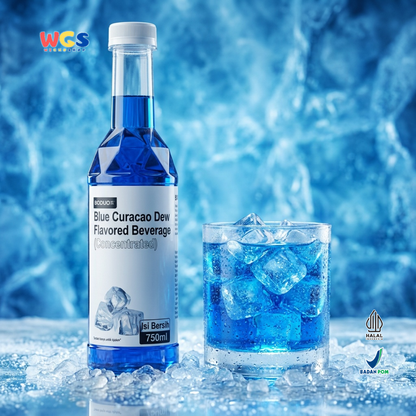 Boduo Blue Curacao Dew Flavored Syrup 750ml – Blue Curacao Flavored Concentrate Syrup