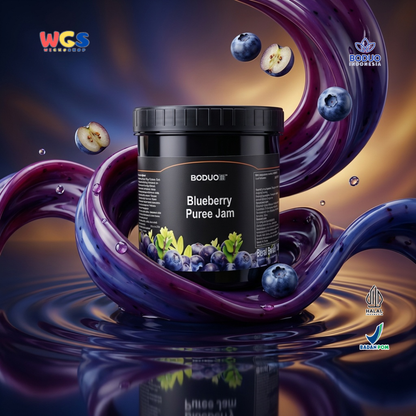 BODUO Blueberry Puree Jam 1.3kg – Premium Blueberry Jam with a Smooth Texture