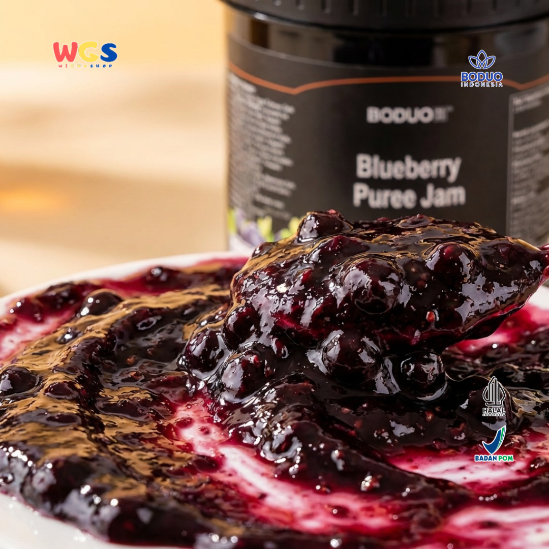 BODUO Blueberry Puree Jam 1.3kg – Premium Blueberry Jam with a Smooth Texture