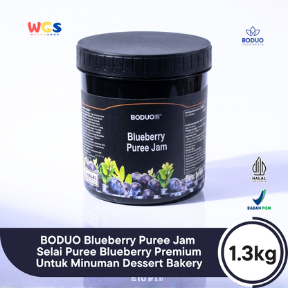 BODUO Blueberry Puree Jam 1.3kg – Premium Blueberry Jam with a Smooth Texture