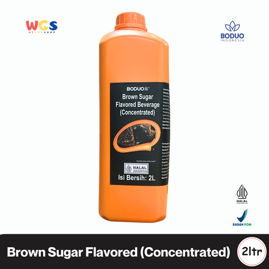 BODUO Brown Sugar Flavored Beverage Concentrate 2L – Sirup Gula Merah Pekat untuk Minuman Kekinian