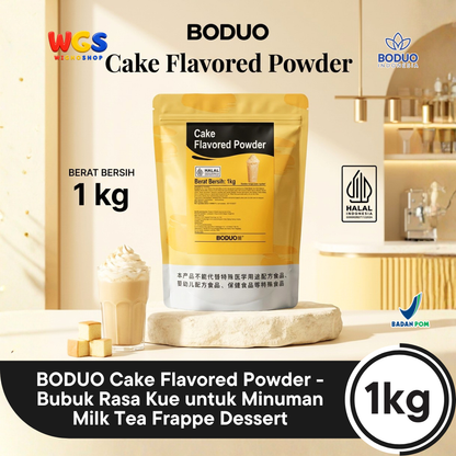 BODUO Cake Flavored Powder 1kg - Bubuk Rasa Kue untuk Minuman Milk Tea Frappe Dessert