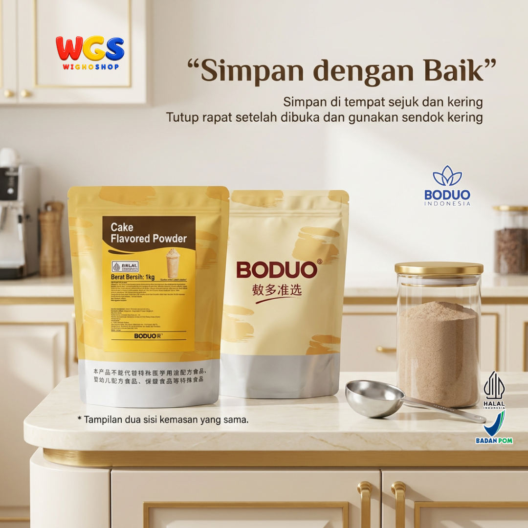 BODUO Cake Flavored Powder 1kg - Bubuk Rasa Kue untuk Minuman Milk Tea Frappe Dessert