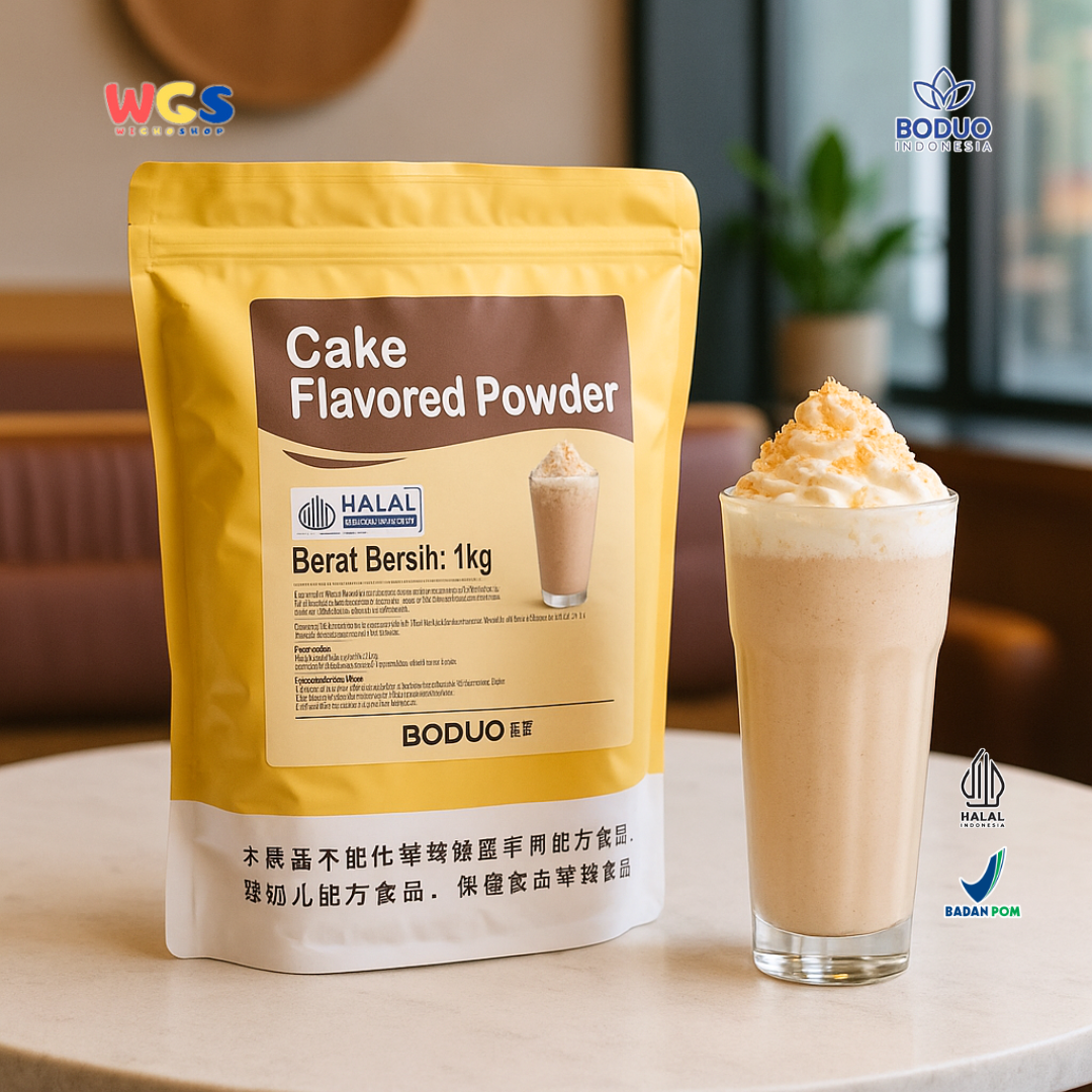 BODUO Cake Flavored Powder 1kg – Premium Cake Flavor Powder for Drinks, Desserts, and Business Creations