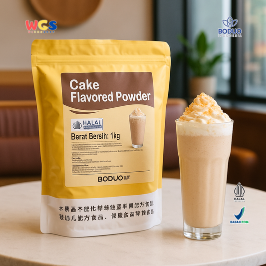 BODUO Cake Flavored Powder 1kg – Bubuk Rasa Kue Premium untuk Minuman, Dessert, dan Kreasi Usaha