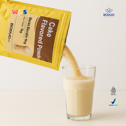 BODUO Cake Flavored Powder 1kg – Premium Cake Flavor Powder for Drinks, Desserts, and Business Creations