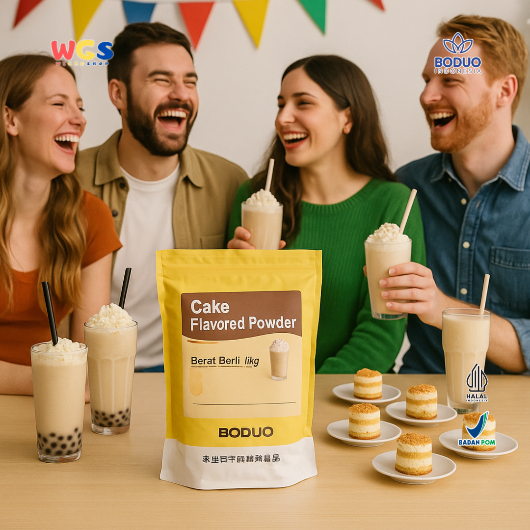 BODUO Cake Flavored Powder 1kg – Premium Cake Flavor Powder for Drinks, Desserts, and Business Creations