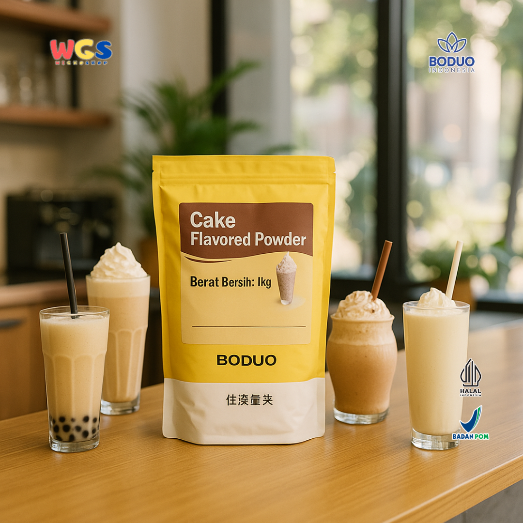 BODUO Cake Flavored Powder 1kg – Premium Cake Flavor Powder for Drinks, Desserts, and Business Creations