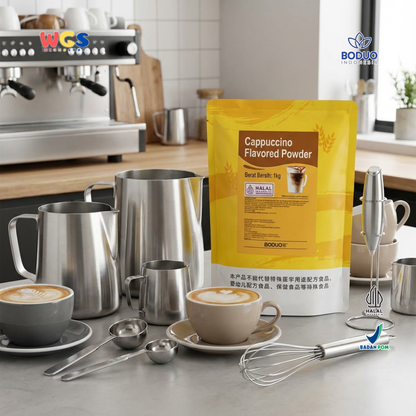 BODUO Cappuccino Flavored Powder 1kg – Bubuk Cappuccino Creamy dengan Rasa Kopi Premium
