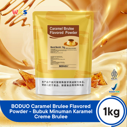 BODUO Caramel Brulee Flavored Powder 1kg – Delicious Crème Brûlée Flavored Powder