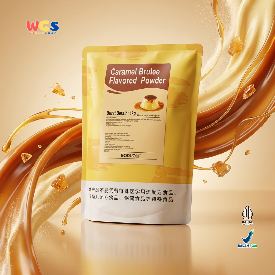 BODUO Caramel Brulee Flavored Powder 1kg – Delicious Crème Brûlée Flavored Powder